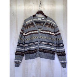Field Gear 100% Shetland Wool Knit Womens Cardigan Medium-9071